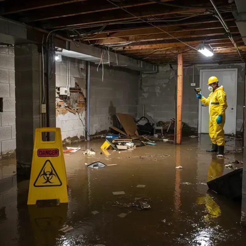 Flooded Basement Electrical Hazard in Glendale, CO Property